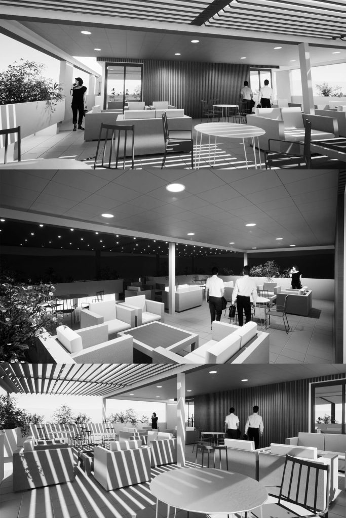 Aménagement de la terrasse extérieure