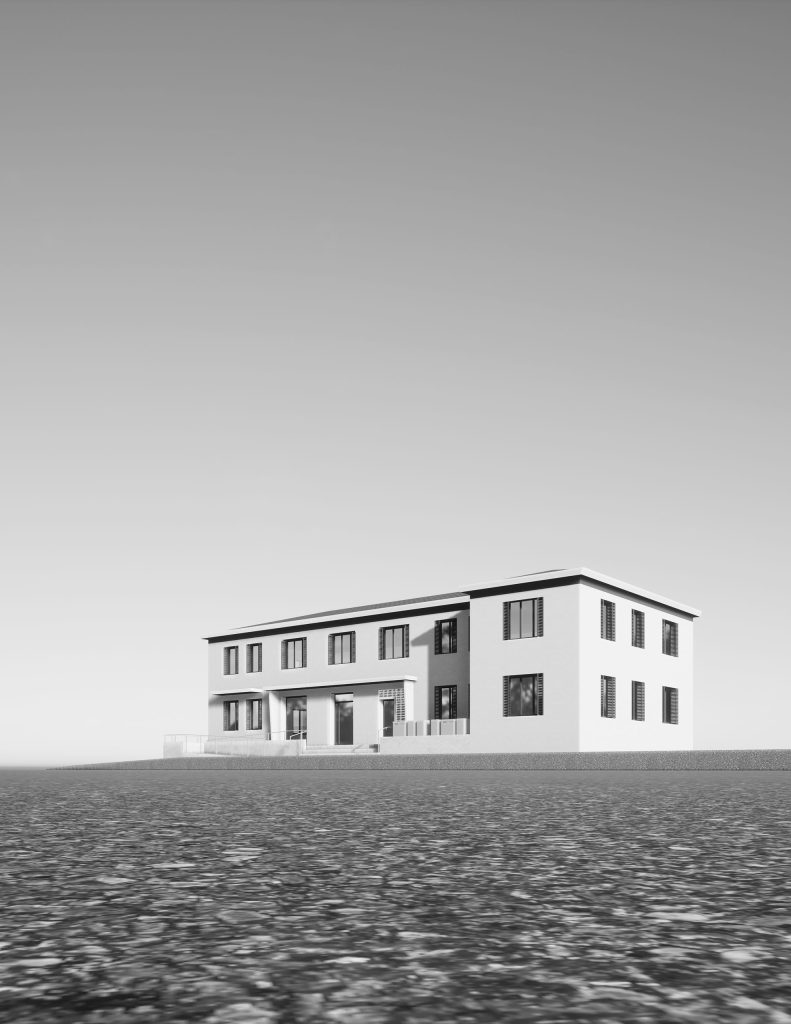 façade 3D immeuble communal