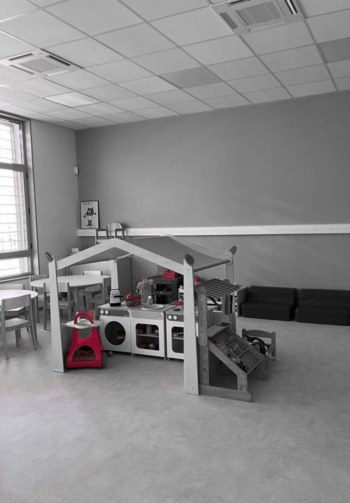 Espace de jeux intérieurs petite enfance